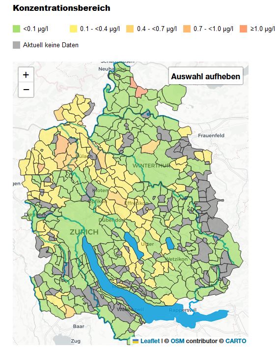 Züri Drinking Water Map